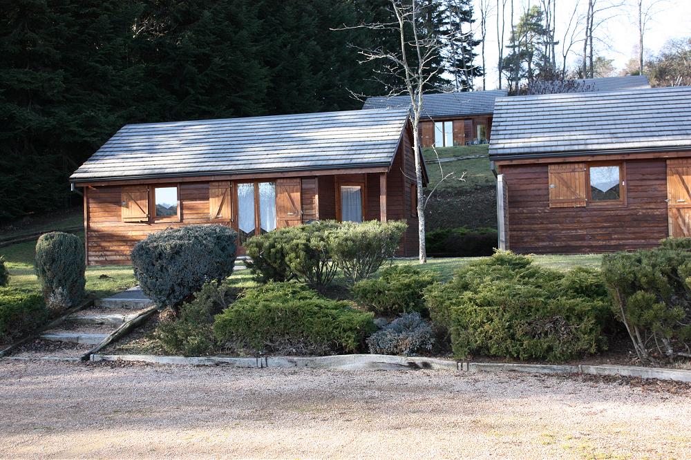 Chalets en bois du domaine Volcans Vacances
